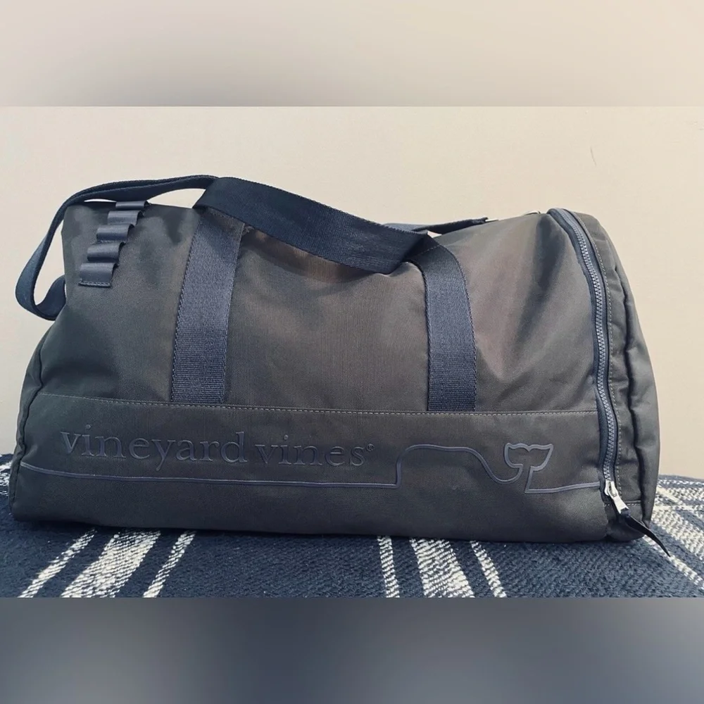 Vineyard Vines Black Duffel Bag